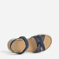FRANCE ARNO Sandales^Sandale cuir nubuck MARINE