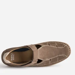 FRANCE ARNO Nu-Pieds/Sandales^Sandale taupe en cuir nubuck MARRON
