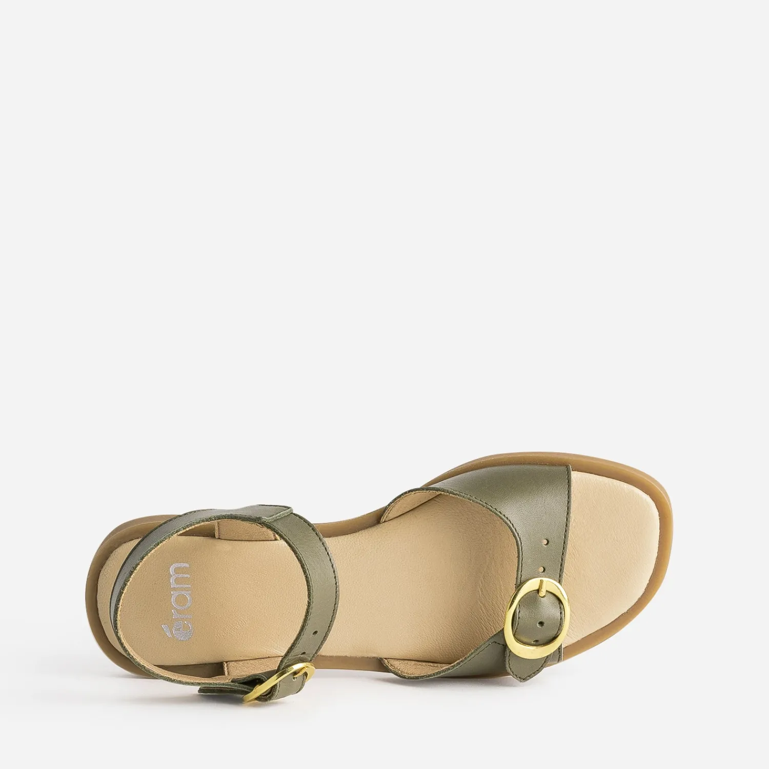Eram Sandales^Sandale en cuir KAKI
