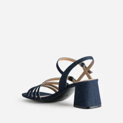 Eram Sandales^Sandale marine en jean BLEU