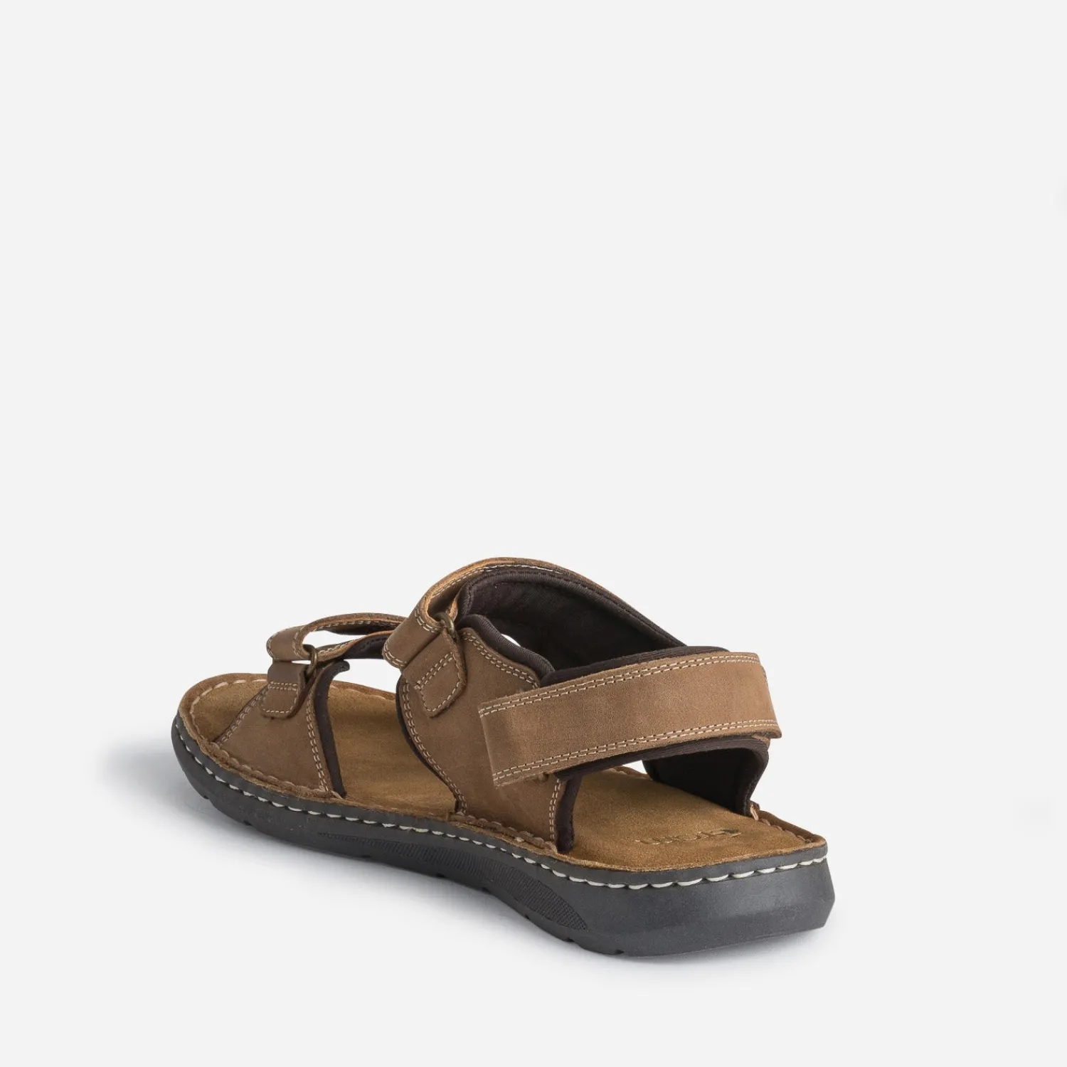 Eram Nu-Pieds/Sandales^Sandale marron en cuir éco-conçu CAMEL