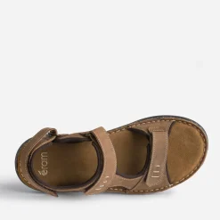 Eram Nu-Pieds/Sandales^Sandale marron en cuir éco-conçu CAMEL