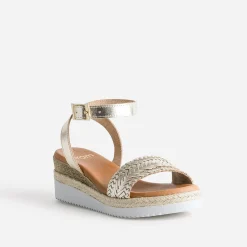 Eram Espadrilles|Sandales^Sandale en cuir éco-conçu OR
