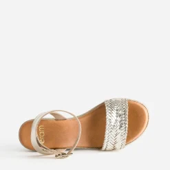 Eram Espadrilles|Sandales^Sandale en cuir éco-conçu OR