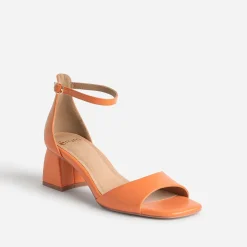 Eram Sandales^Sandale à talon flare ORANGE