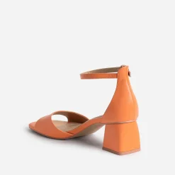 Eram Sandales^Sandale à talon flare ORANGE
