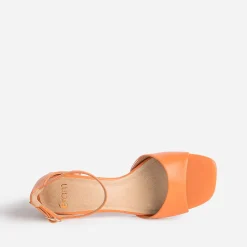 Eram Sandales^Sandale à talon flare ORANGE