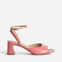 Eram Sandales^Sandale cuir verni décolleté carré ROSE