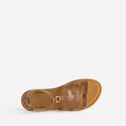 Buggy Sandales^Sandale spartiate cuir CAMEL