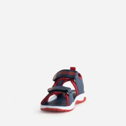 703 Sandales^Sandale SPIDER-MAN marine et rouge à scratchs BLEU