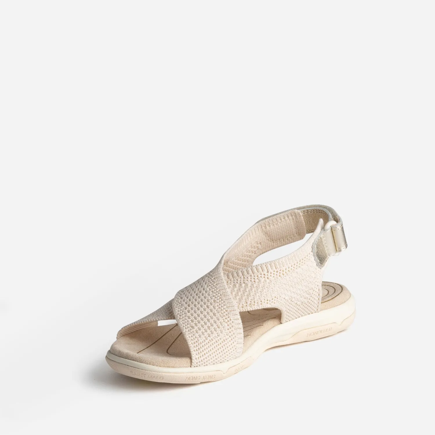 Tbs Sandales^Sandale écrue en mesh pailleté BEIGE