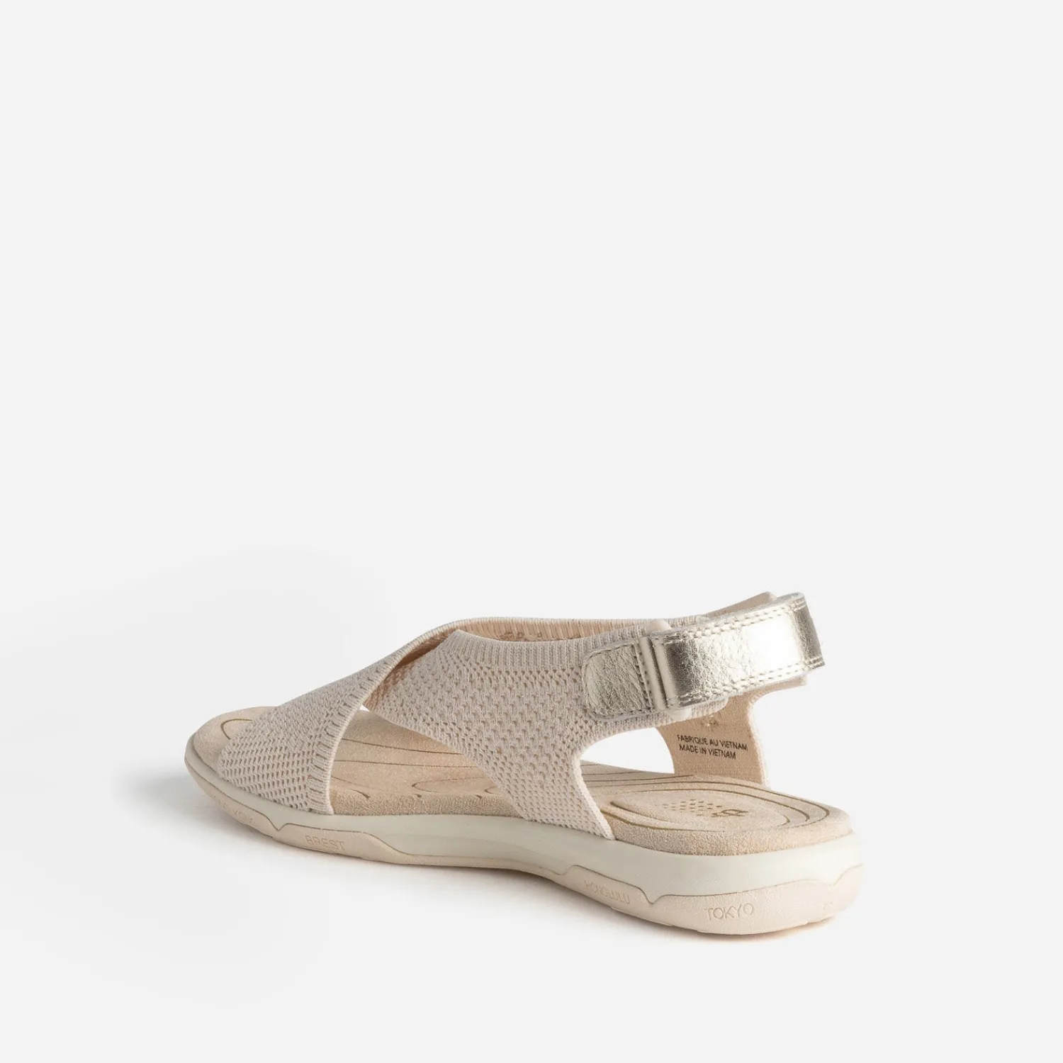 Tbs Sandales^Sandale écrue en mesh pailleté BEIGE