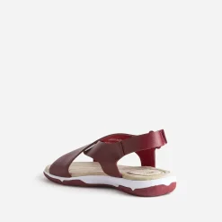 Tbs Sandales^Sandale en cuir à larges brides ROUGE