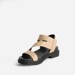 Texto Sandales^Sandale beige brides fantaisie NOIR
