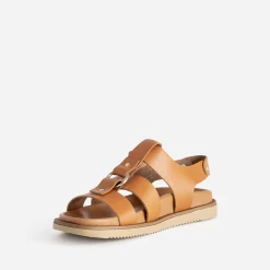Texto Sandales^Sandale cuir multi brides COGNAC