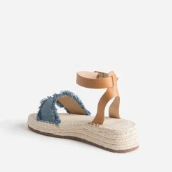Texto Sandales^Sandale en jean BLEU