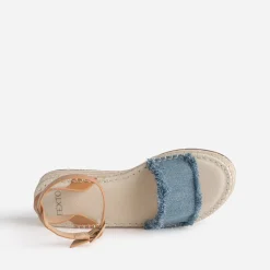 Texto Sandales^Sandale en jean BLEU