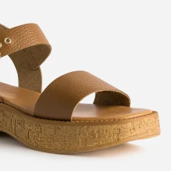 Texto Sandales^Sandale marron CAMEL