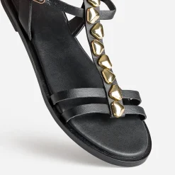 Texto Sandales^Sandale e cuir bride-bijou NOIR