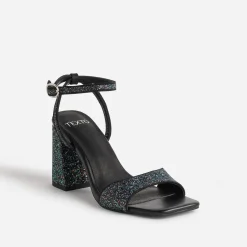 Texto Sandales^Sandale e paillettes iridescentes NOIR