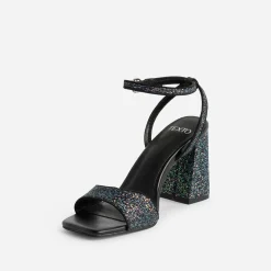 Texto Sandales^Sandale e paillettes iridescentes NOIR