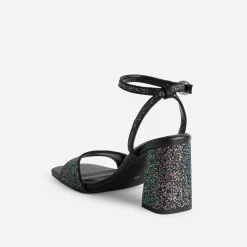 Texto Sandales^Sandale e paillettes iridescentes NOIR