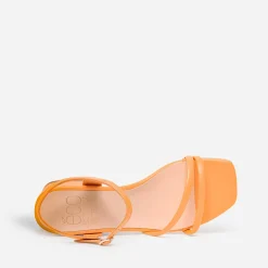 Eram Sandales^Sandale TEXTO éco-conçue en cuir ORANGE