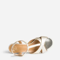 Eram Flex Sandales^Sandale-salomé dée en cuir OR