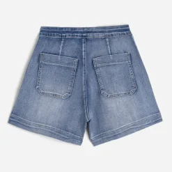 Texto Shorts^Short à pont en jean BLEU