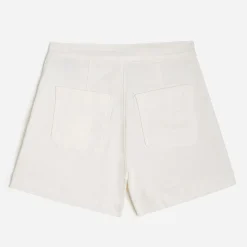 Texto Shorts^Short à pont en jean BLANC