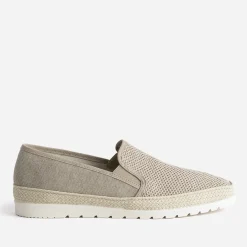Eram Espadrilles^Slip-on en toile bi-matière BEIGE
