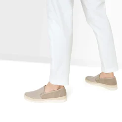 Eram Espadrilles^Slip-on en toile bi-matière BEIGE