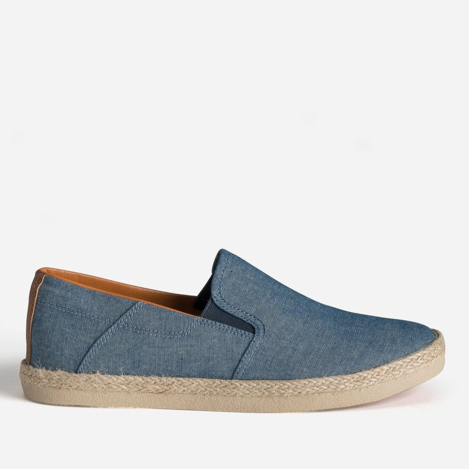 Eram Espadrilles^Slip-on toile détail corde BLEU