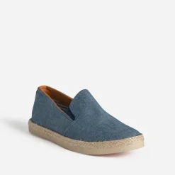 Eram Espadrilles^Slip-on toile détail corde BLEU