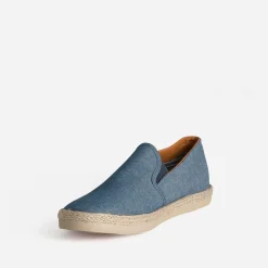 Eram Espadrilles^Slip-on toile détail corde BLEU