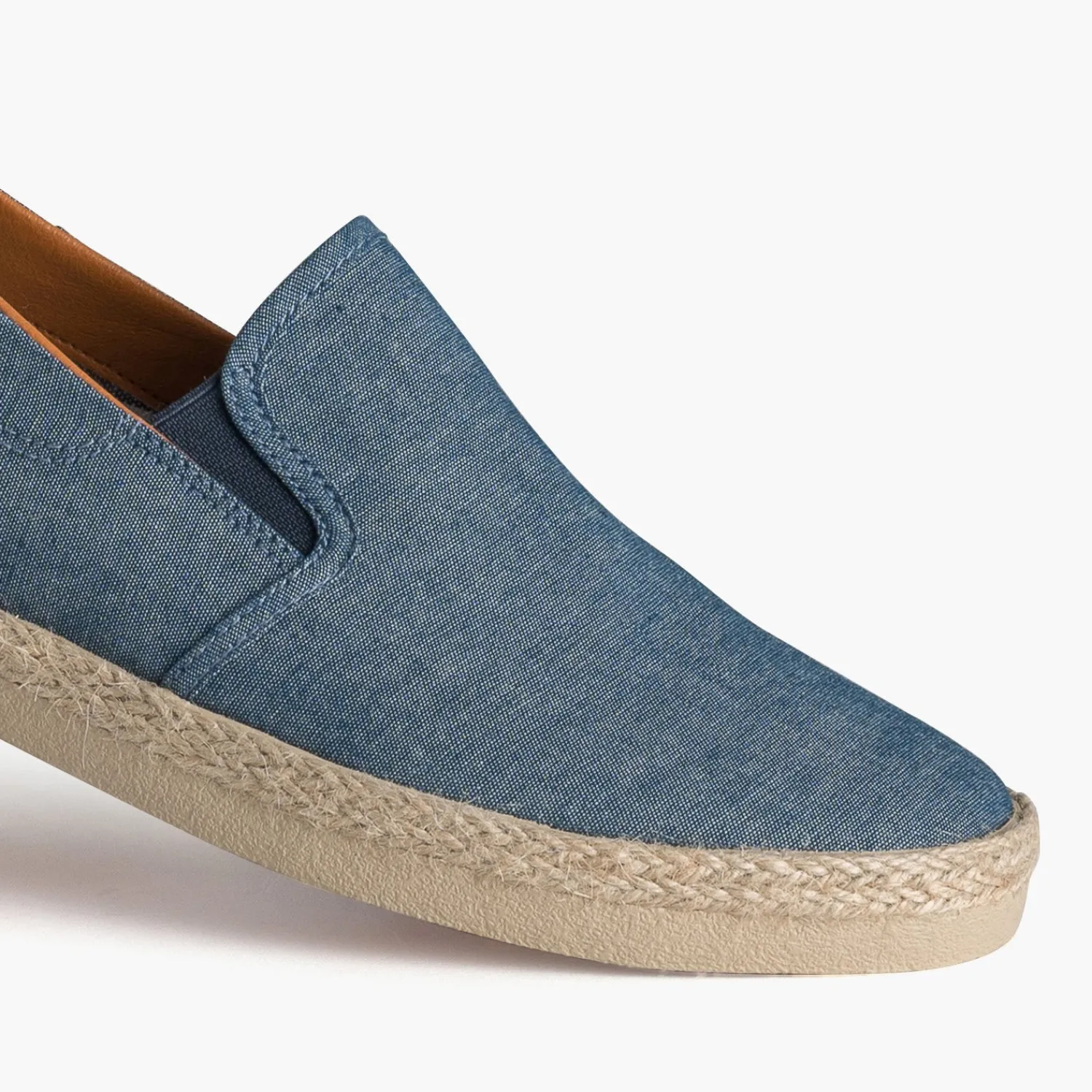 Eram Espadrilles^Slip-on toile détail corde BLEU