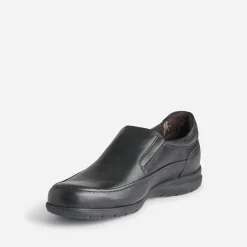 Fluchos Chaussures De Ville^Slip-on confort en cuir NOIR