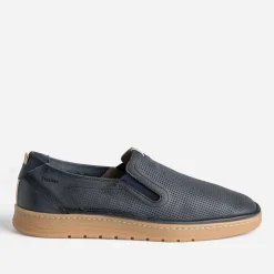 Fluchos Chaussures De Ville^Slip-on cuir perforé MARINE