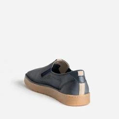 Fluchos Chaussures De Ville^Slip-on cuir perforé MARINE