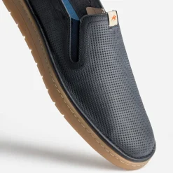 Fluchos Chaussures De Ville^Slip-on cuir perforé MARINE