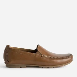 FRANCE ARNO Mocassins^Slip-on cuir COGNAC