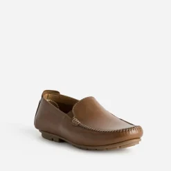 FRANCE ARNO Mocassins^Slip-on cuir COGNAC