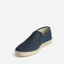 Eram Espadrilles^Slip-on ajouré en toile et mesh MARINE
