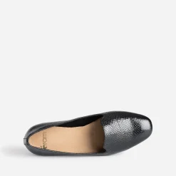 Eram Mocassins/Slippers^Slipper noir à motif effet python GRIS FONCE