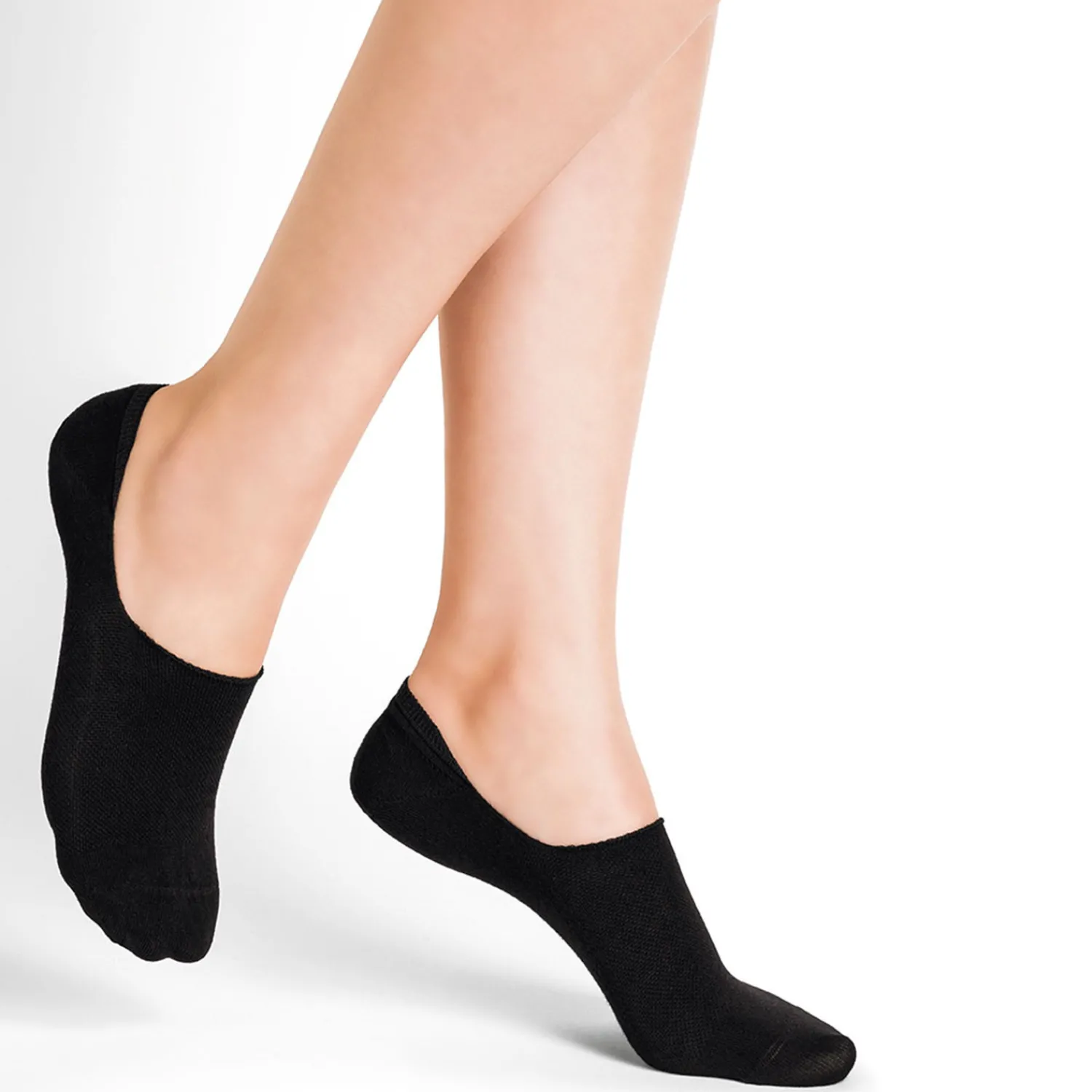 Bleu Foret Chaussettes & Collants^Socquettes invisibles BLEUFORET es 37-41 NOIR