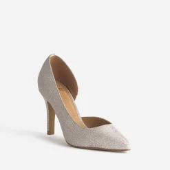 Texto Escarpins^Stiletto beige pailleté OR
