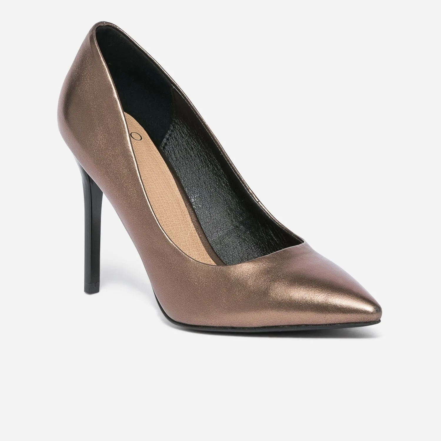 Texto Escarpins^Stiletto bronze métallisé à talon verni MARRON