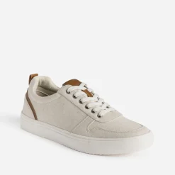 Eram Toiles|Baskets/Tennis^Tennis chiné en toile BEIGE
