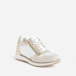 Eram Baskets^Tennis et écrue bi-matière BEIGE