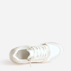 Eram Baskets^Tennis et écrue bi-matière BEIGE